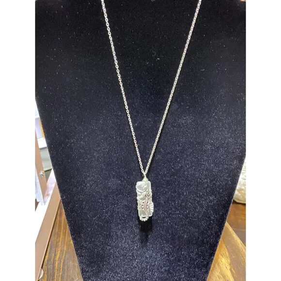 Jackie Gallagher Designs - Glass Bar and Charm Pendant Necklace - Picture 3 of 15